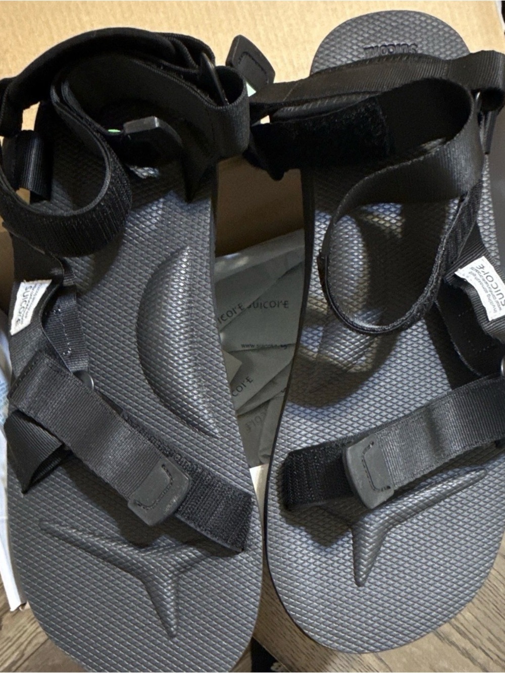 Suicoke Black Men's Strapped Sport Sandals